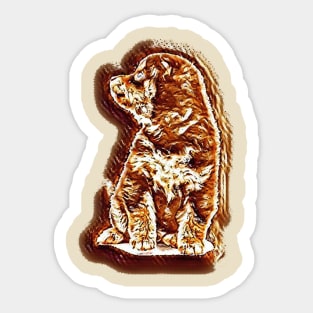 Cute puppy dog Sticker